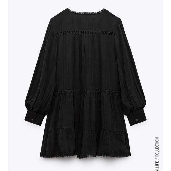 Zara TEXTURED WEAVE DRESS​ - Picture 5 of 5